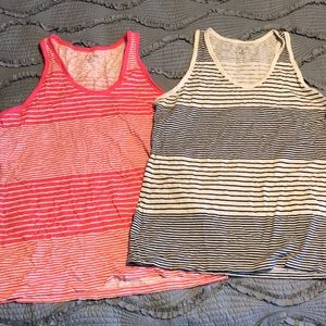 2 striped tank tops